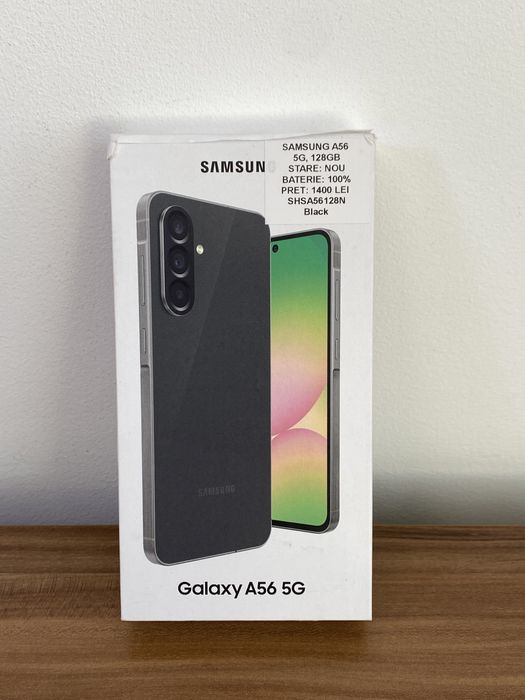 Samsung A56, 128 GB, Awesome Graphite, Foarte bun, Cod produs: 7084