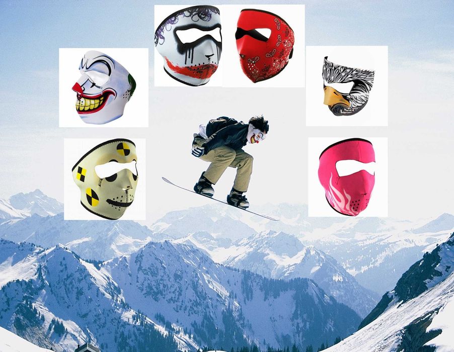 Masca protectie neopren reversibila ski, atv, moto, bike unisex