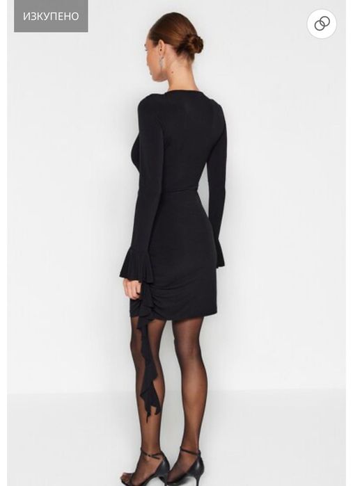 Рокля с набирания Trendyol