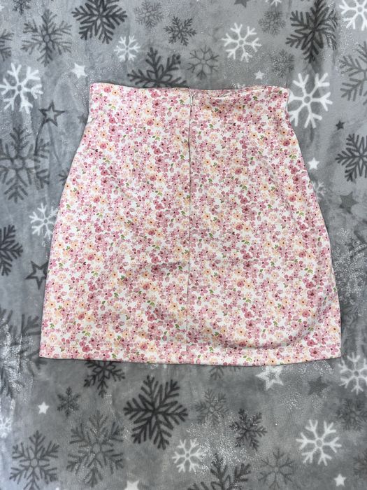 Флорална къса пола размер S