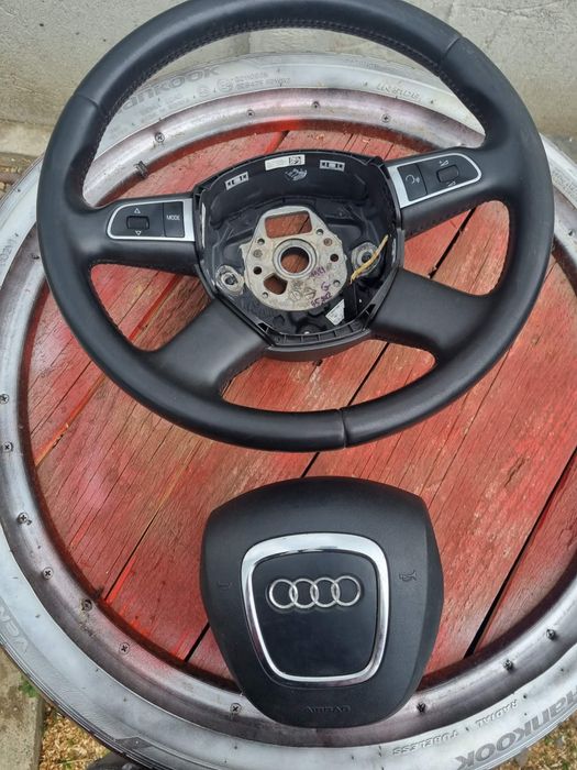 Volan Audi A4 B8/A5/Q5 cu comenzi + airbag OEM