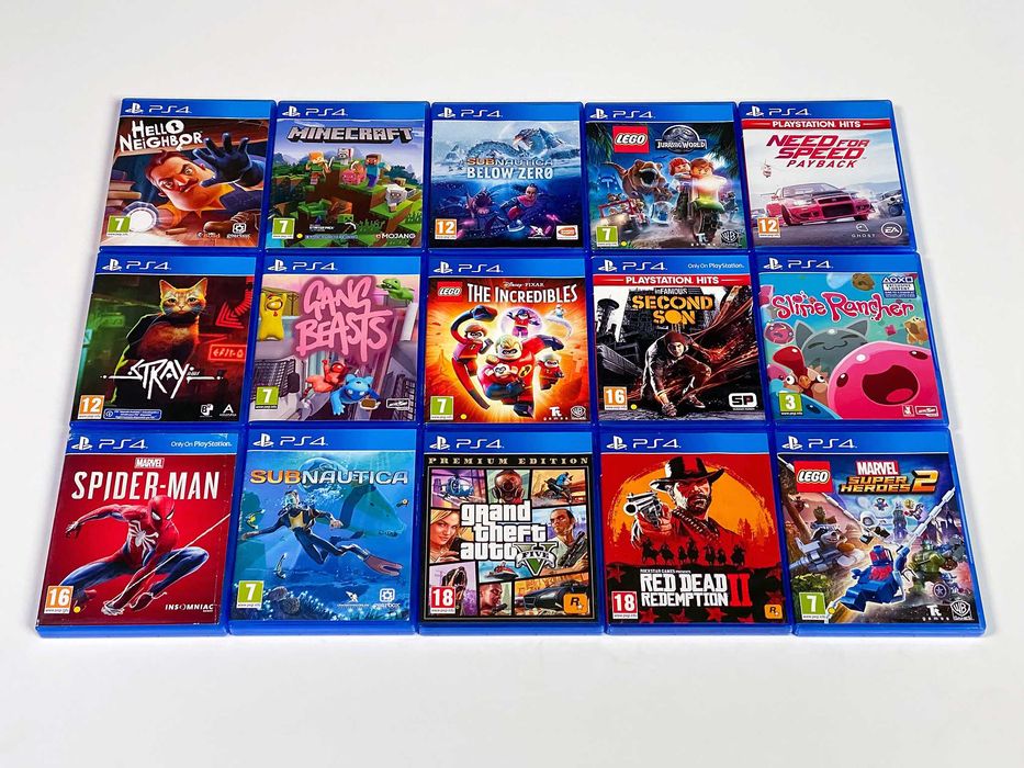 PlayStation 4 Slim 1TB + 2 джойстика + 15 игри (Пълен готов комплект)