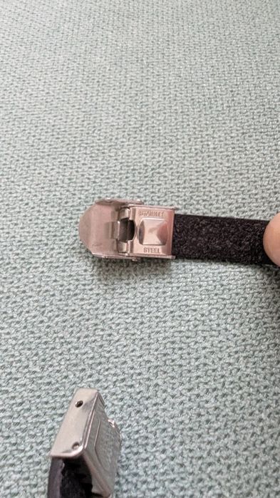 Мъжка гривна естествена кожа/ стомана