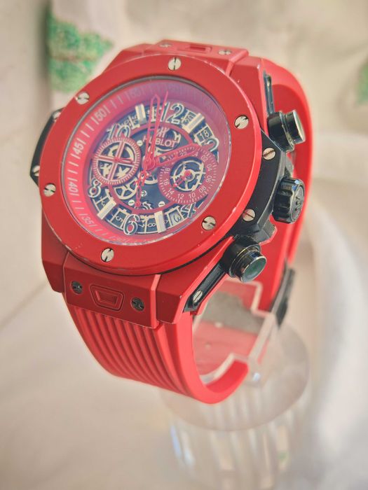 Рядък Модел Ръчен Мъжки Часовник HUBLOT Red Magic 50 mm