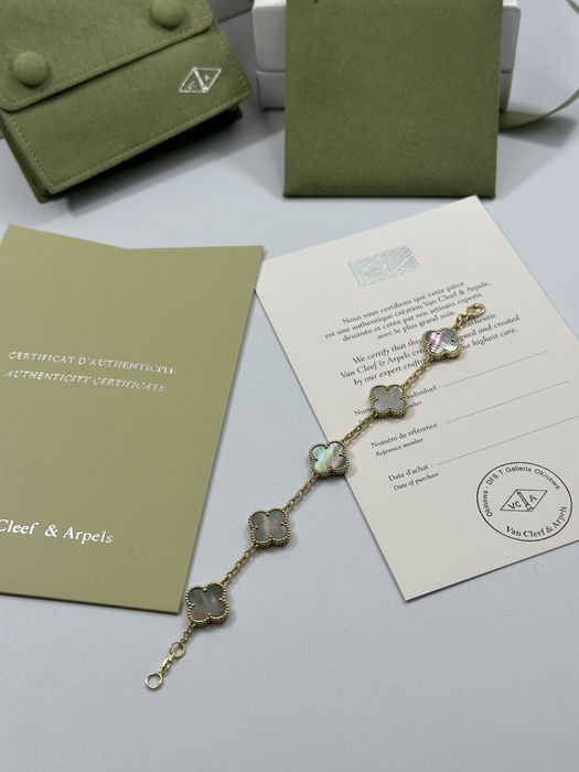 Brățară Van Cleef & Arpels 5 motifs Gold 750 Mother of Pearl