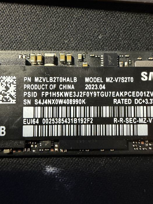 SSD 2TB Samsung 970 Evo Plus Pcie 3.0 x4 3.500 MB/s read 3.300MB/s wri
