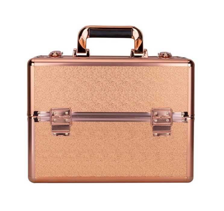 Geanta, valiza mare cu organizator, rose gold, marimea XL