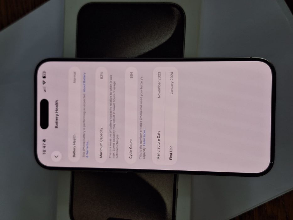iPhone 15 Pro Max 256GB Natural Titanium | 10/10 | Cutie | Impecabil