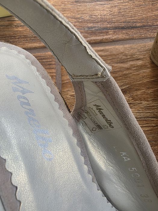 Sandale platforma piele intoarsa 38 Marelbo
