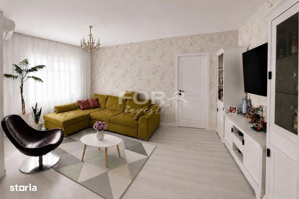 Apartament vanzare, 3 camere mobilat zona strazii Traian Lalescu