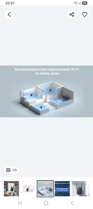 Усилитель сигнала Xiaomi Mi wifi Range Extender AC1200