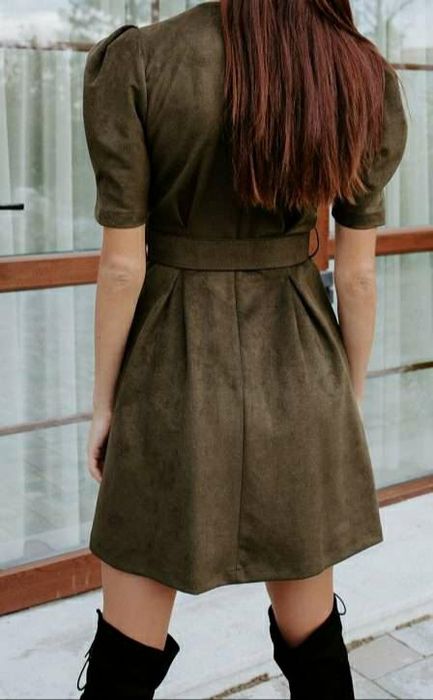 Дамска рокля велур