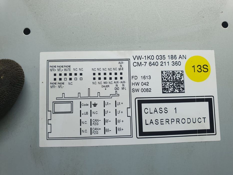 Radio cd player 1k0035186an Volkswagen VW Golf 6 [2008 - 2015] 2.0 td