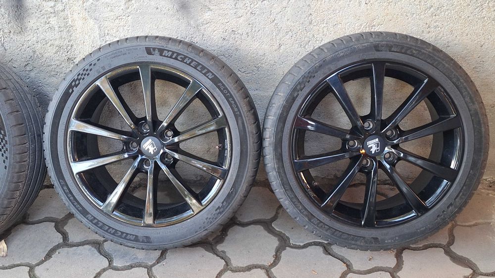 Set Jante itWheels Alice 17" 5x114.3 ET40 + Anvelope Michelin Pilot Sport 225/45 R17 DOT 2024 (Impecabile)