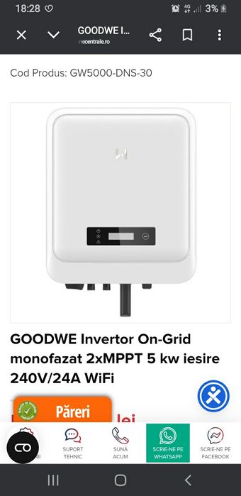 Invertor Goodwe 5kw