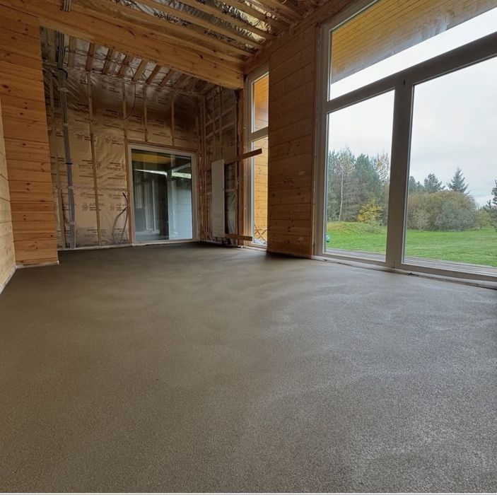 Стяжка пола полусухой