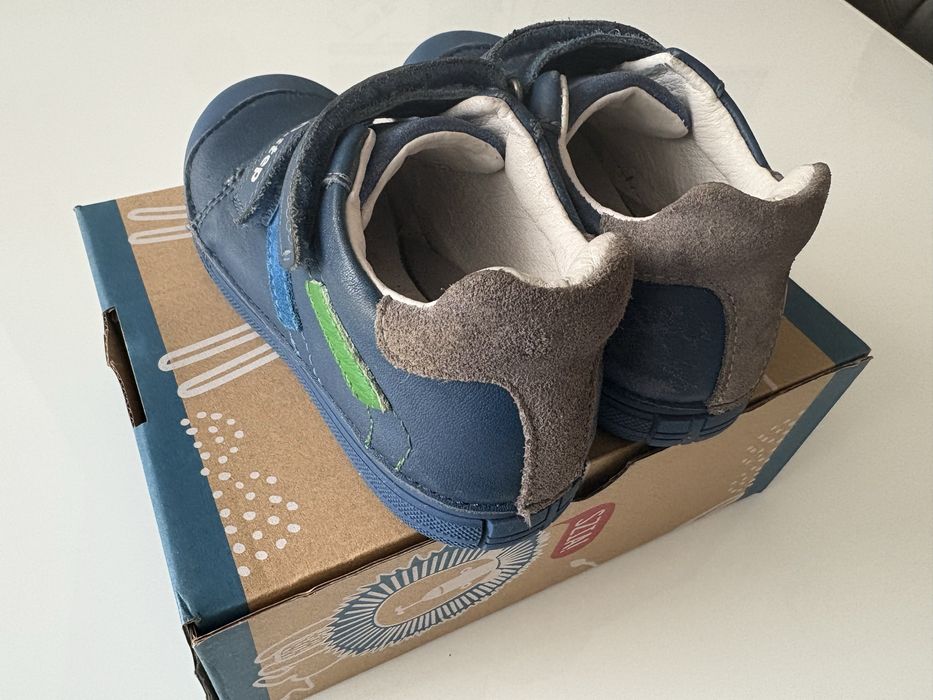 D.D.Step pantofi baieti cu scai 28 Bermuda Blue