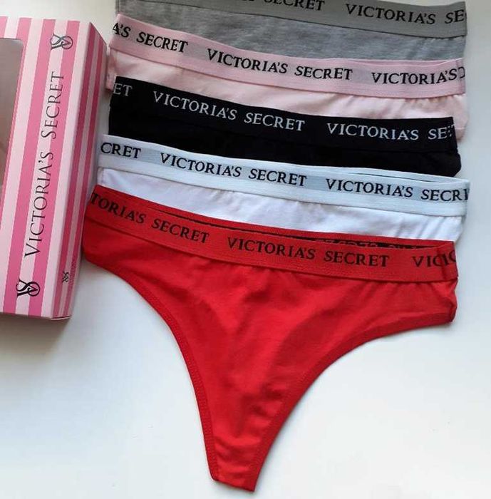 Chiloti tanga Victoria's Secret, 5 perechi , masura S