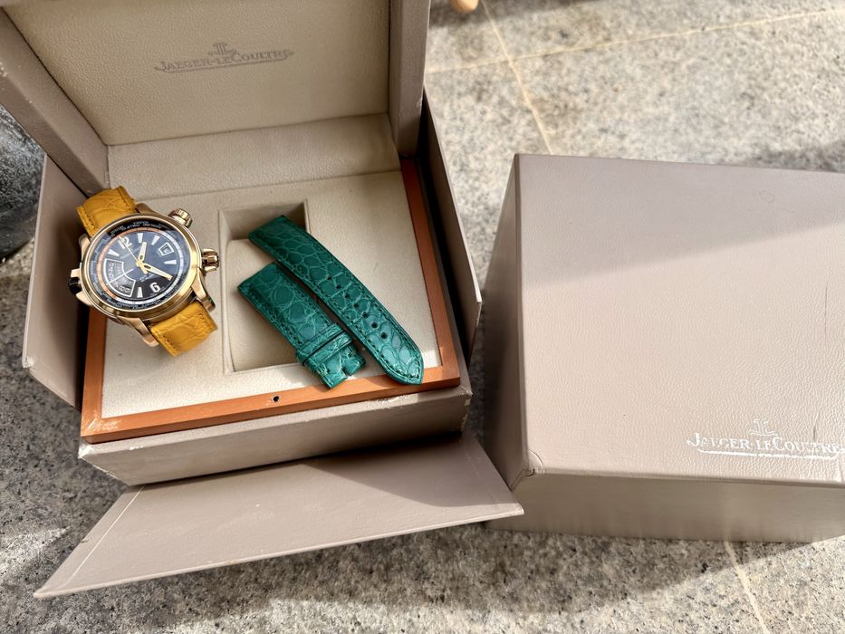 Ceas Jaeger-LeCoultre JLC Aur Roz 18K Master Compressor Extreme W-Alarm 46mm impecabil
