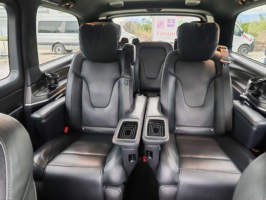 Пътнически бус под наем Mercedes V Class. Наем на 6+1 ван. Трансфери