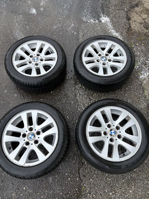 Set 4 jante aluminiu Bmw r16 cu anvelope de iarna