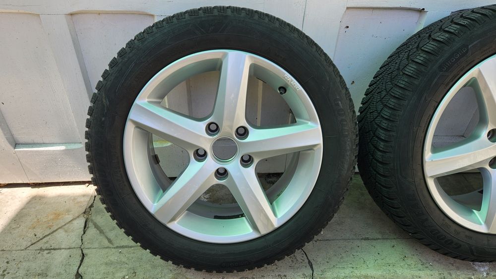 Jante aliaj VW Aspen Good Year 205/55 R16 originale VW + capacele VW