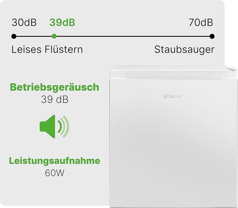 Нов мини бар/мини/малък хладилник с камера Bomann 45 литра