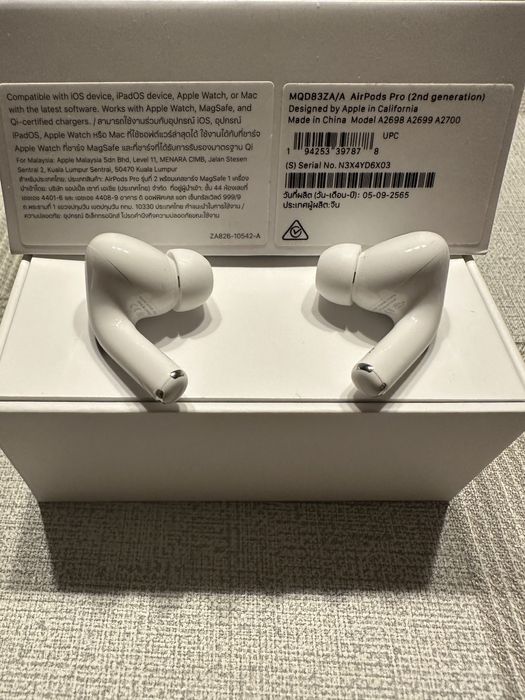 Airpods pro 2, ушки, оригинал, есть для Тип С кейса и для лайтинг