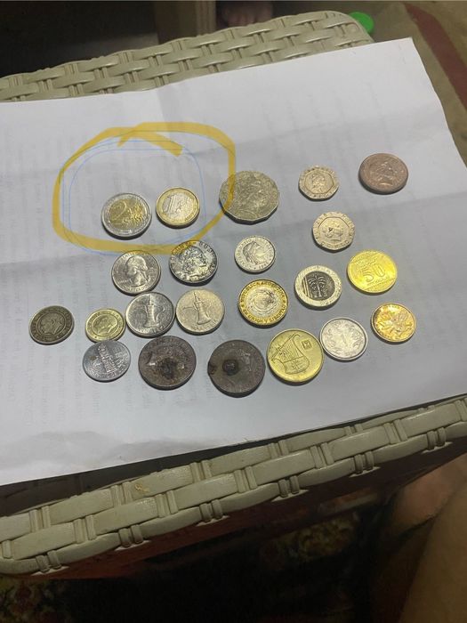 Vând monezi colecție Anglia& Turcia