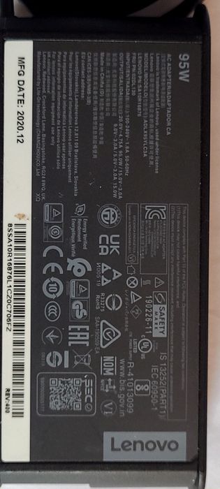 Alimentator 95 W pentru laptop Lenovo  cu mufă tip C