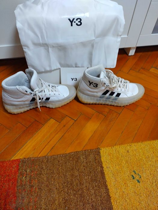 Adidasi Ghete Y3  piele Alb nr 43 1/3 Y-3 GR.1P High GW8642