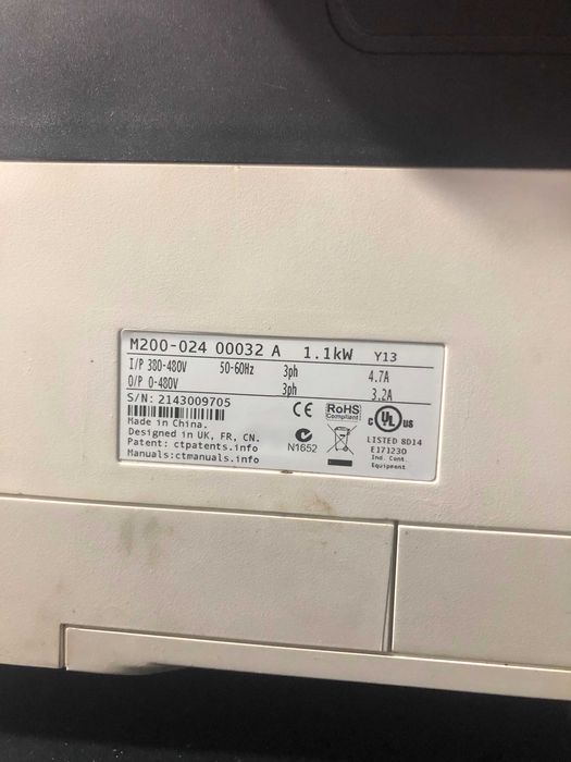 regulator turatie  M200-024 00032A motor trifazat 380-480V 1,1kW