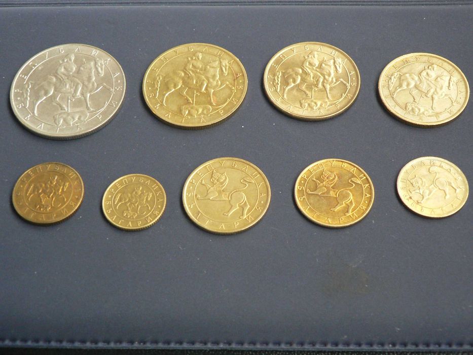 лот 1,2,5,10лв 1992, 10,20лв 1997 10,20,50ст. 1992 г.