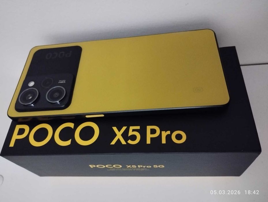 Xiaomi Poco x5 pro android 256 gb/8+3gb /108 mp 120 hz /67W Като x7 x8