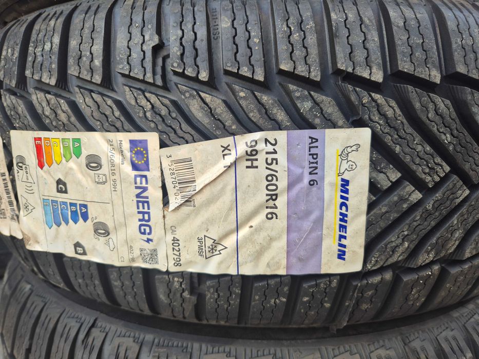 4 Anvelope M+S IARNA - 215/60/16 - Michelin ALPIN 6 - NOU - DOT 2021 !