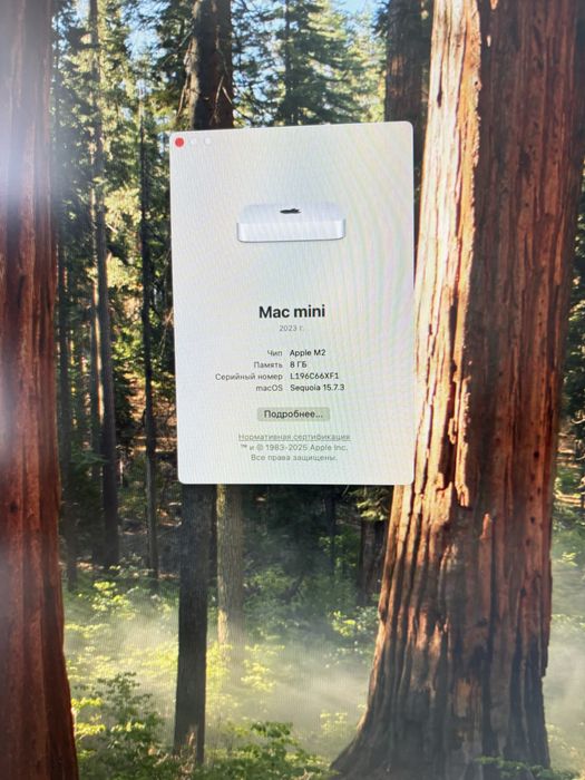 Mac mini m2, ОЗУ 8 гб, ssd 256 гб