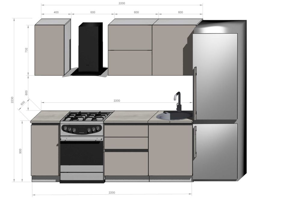 Кухонный гарнитур 5 млн 800 тыс сум