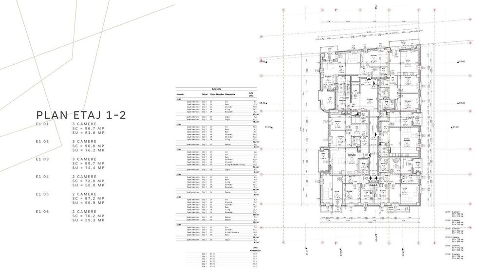 Proiect rezidențial cu AC – 29 apartamente – 4.330 mp – 35 parcări – S
