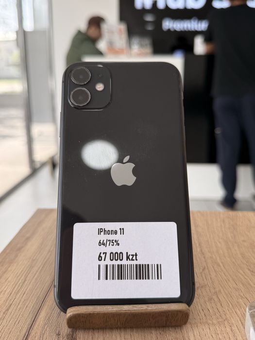 iPhone 11•64GB/75%Black Айфон 11•64Гб/75%Қара