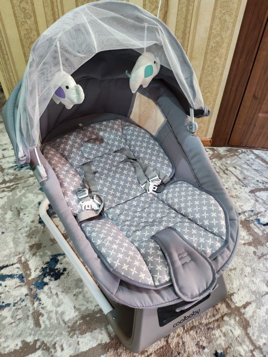 Детская электронная колыбель-качалка Coolbaby
