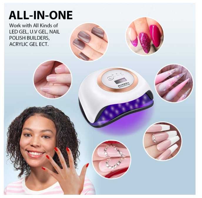 Lampa UV Profesionala Blueque V8 168W 36 leduri display digital unghii