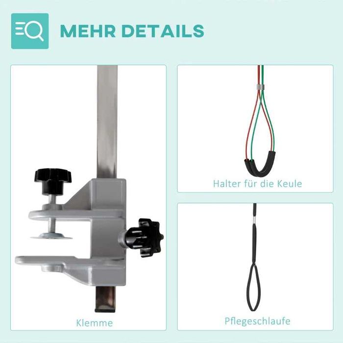 PawHut Сгъваема ръка за груминг на домашни любимци със скоба