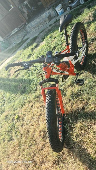 Fatbike YILONG 26x4.0 Full Suspension, cadru 17", frâne pe disc – stare bună
