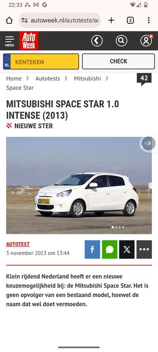 Motor Mitsubishi Space Star 2015