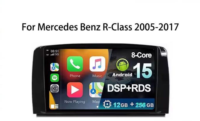 Multimedia Mercedes R-class W251 Android GPS навигация Carplay