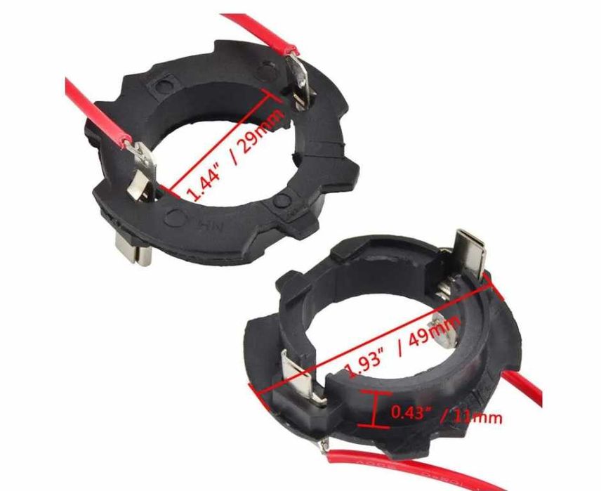 Aдаптери за LED крушка H7 за Volkswagen Golf 5 - 2 броя.