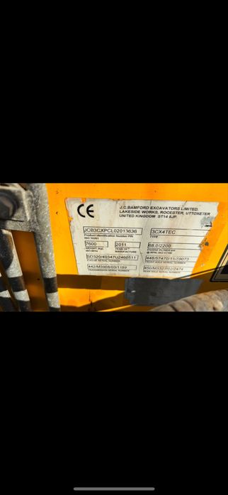 Vand buldoexcavator Jcb 3cx