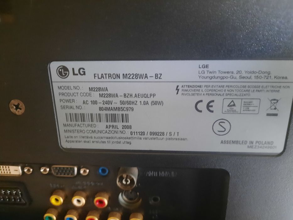 TV monitor LG Flatron