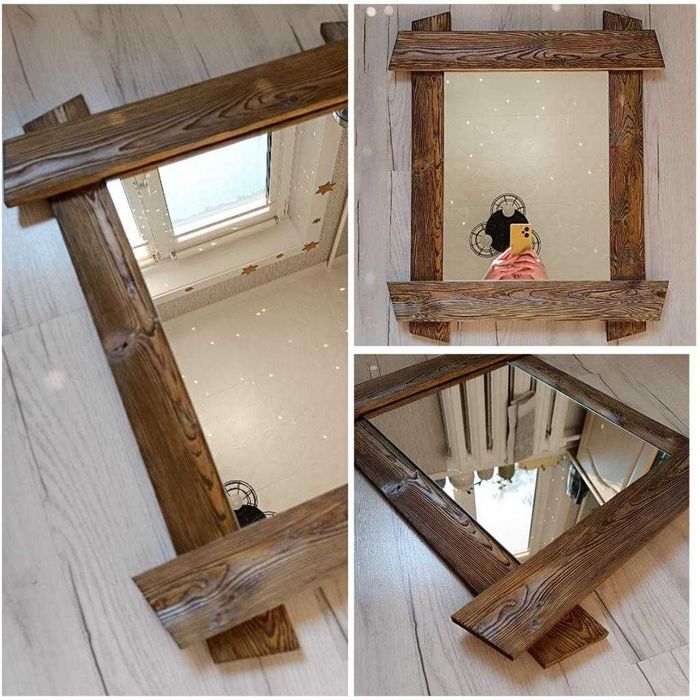 Зеркало в деревянной раме