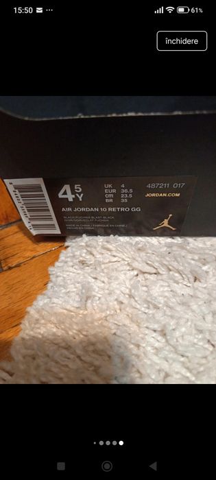 Ghete Jordan copii 36,5
